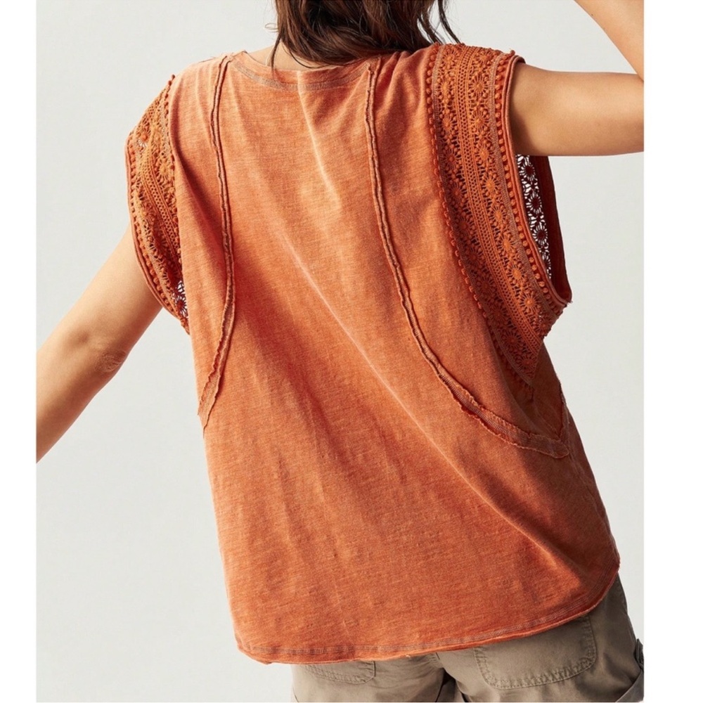 Couture Gypsy Orange Sleeveless Top - Picture 3 of 5